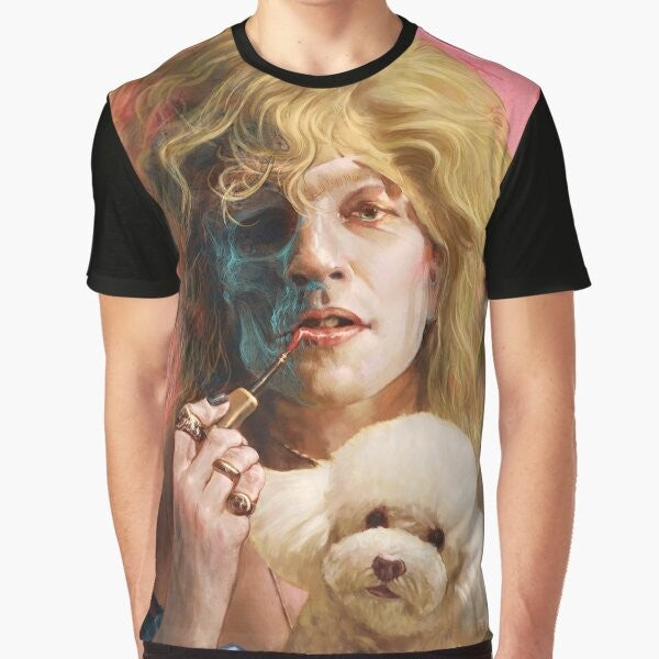 "Horror movie graphic t-shirt featuring the iconic Buffalo Bill character"