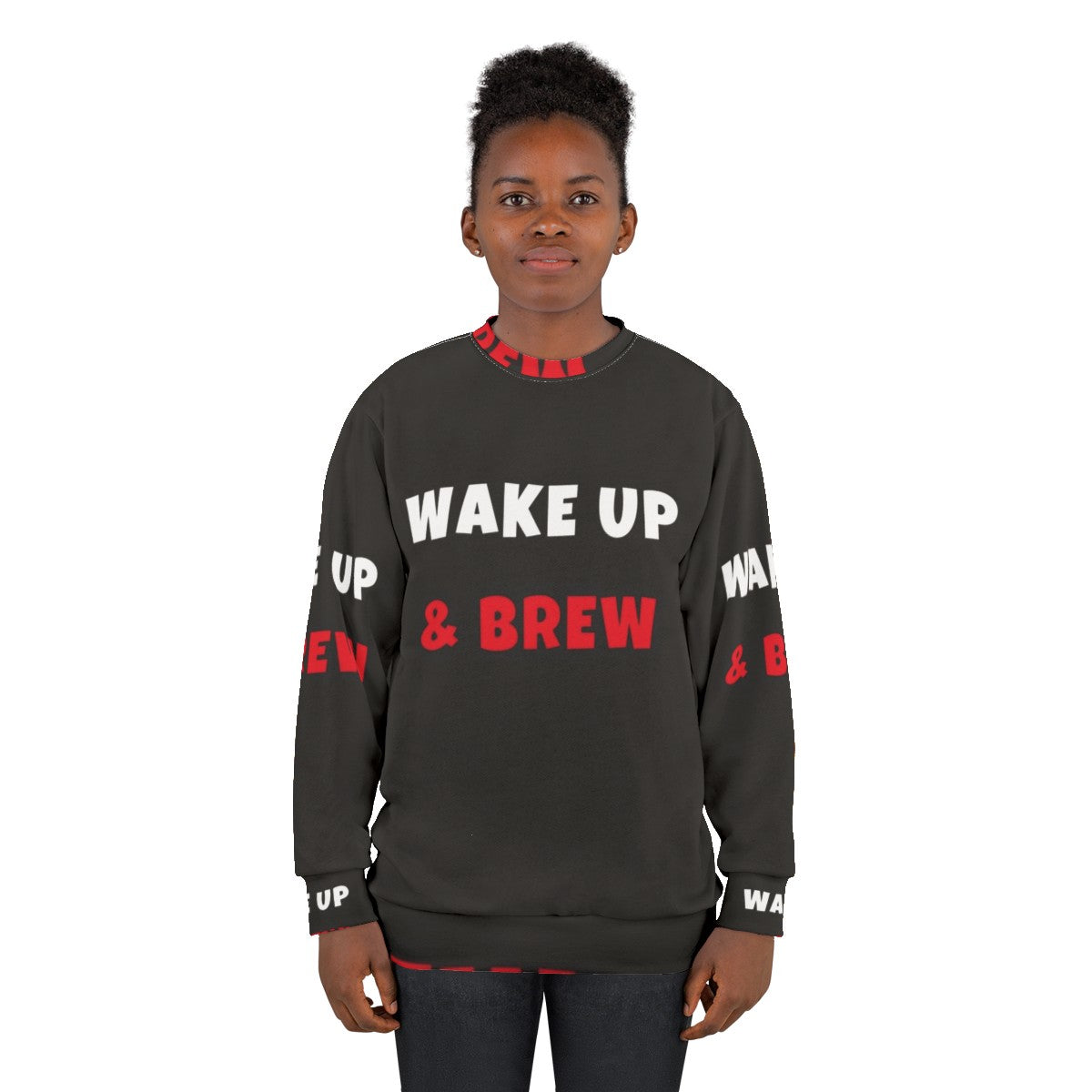 Wake Up and Brew Activities and Hobbies Sweatshirt - women