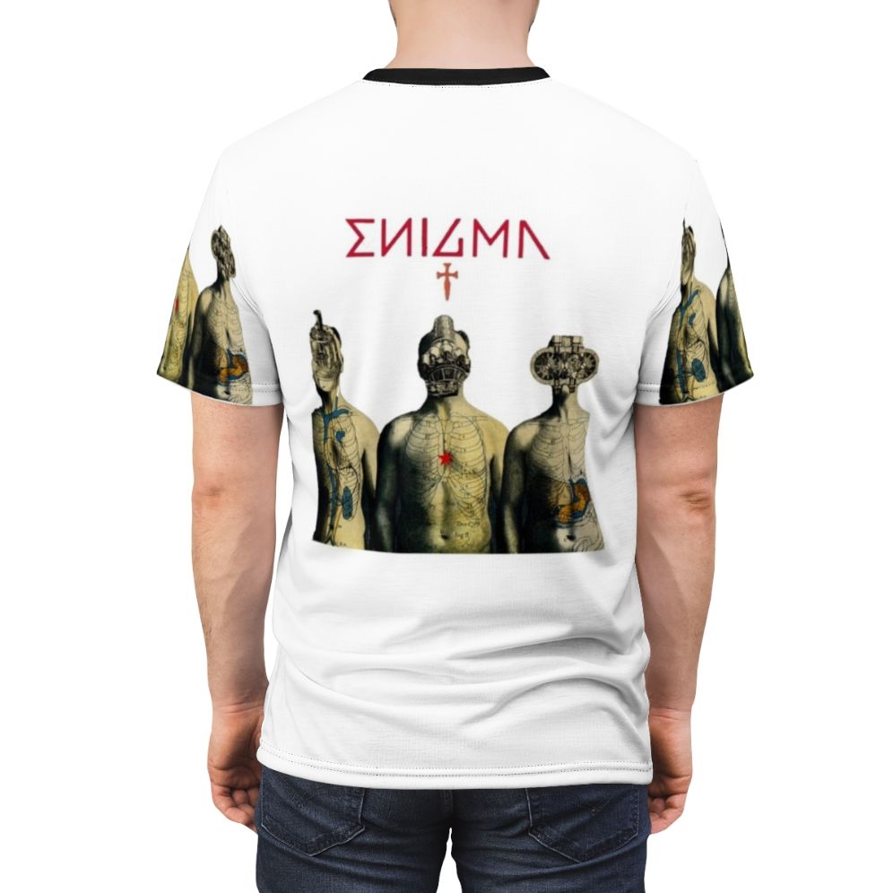 Enigma inspired abstract art design AOP t-shirt - men back