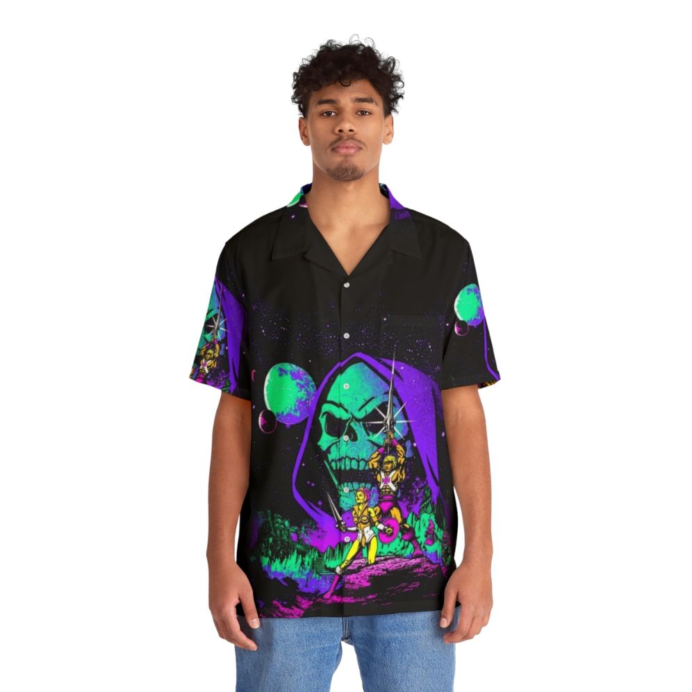 Masters of the Universe He-Man Inspired Hawaiian Shirt - People Front