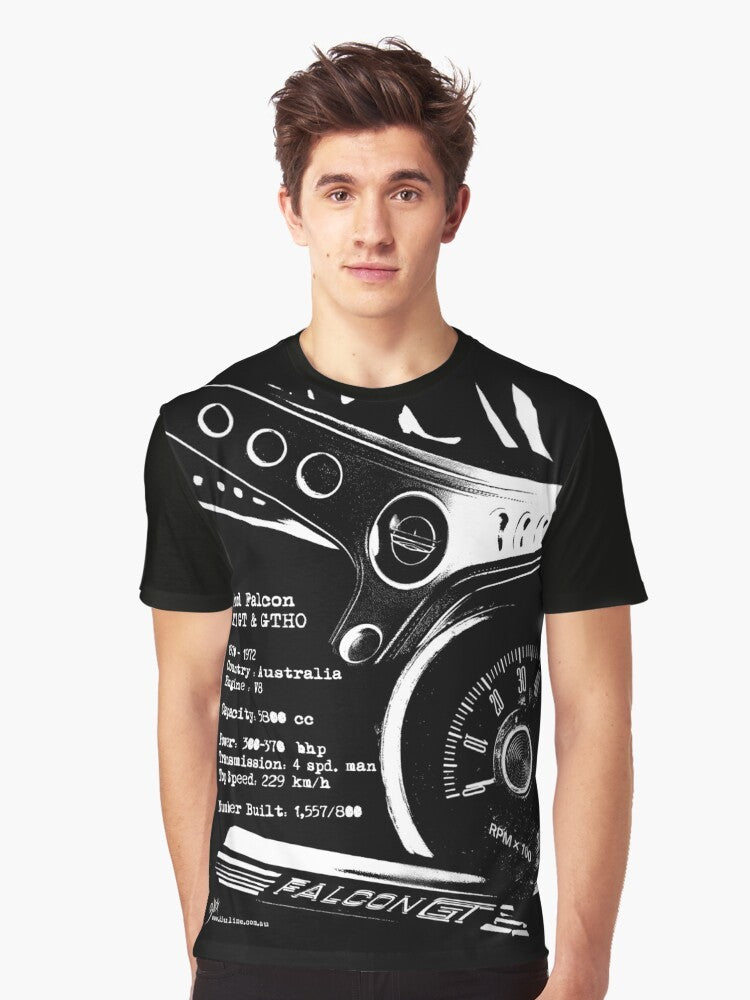 Ford Falcon XY GT & GTHO (Specifications) Graphic T-Shirt - Men