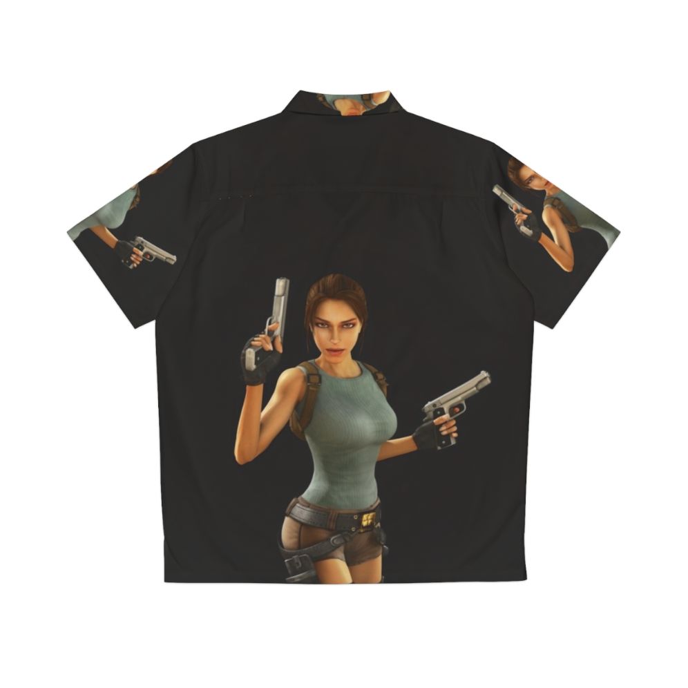 Lara Croft Anniversary Hawaiian Shirt - Back