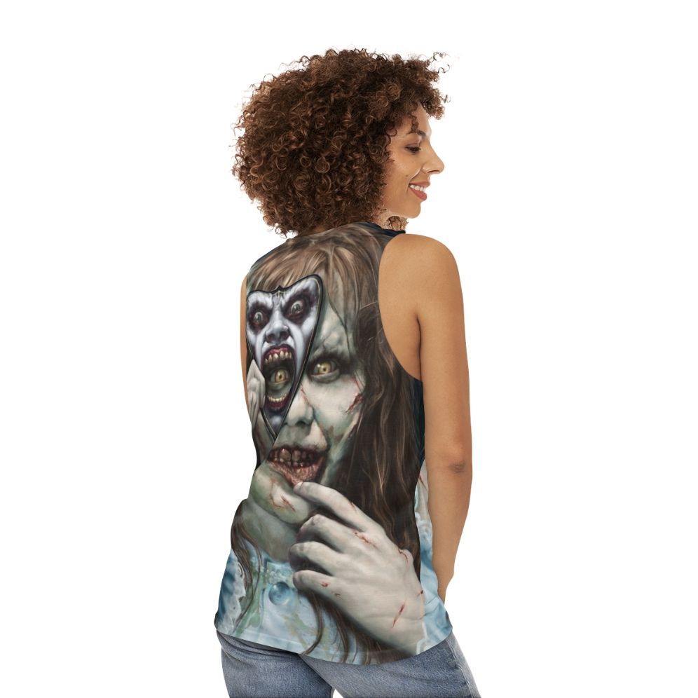 Regan's Exorcist Unisex Horror Movie Tank Top - women back