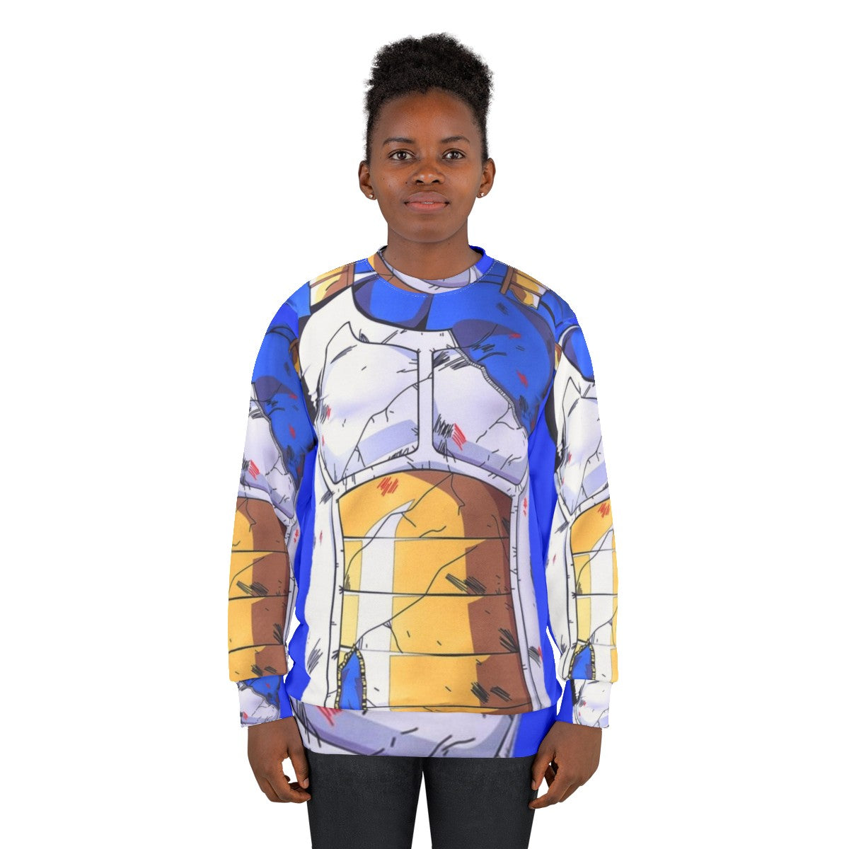 Vegeta's Saiyan Armor Sweatshirt - DBZ Anime Manga Otaku Fashion - women