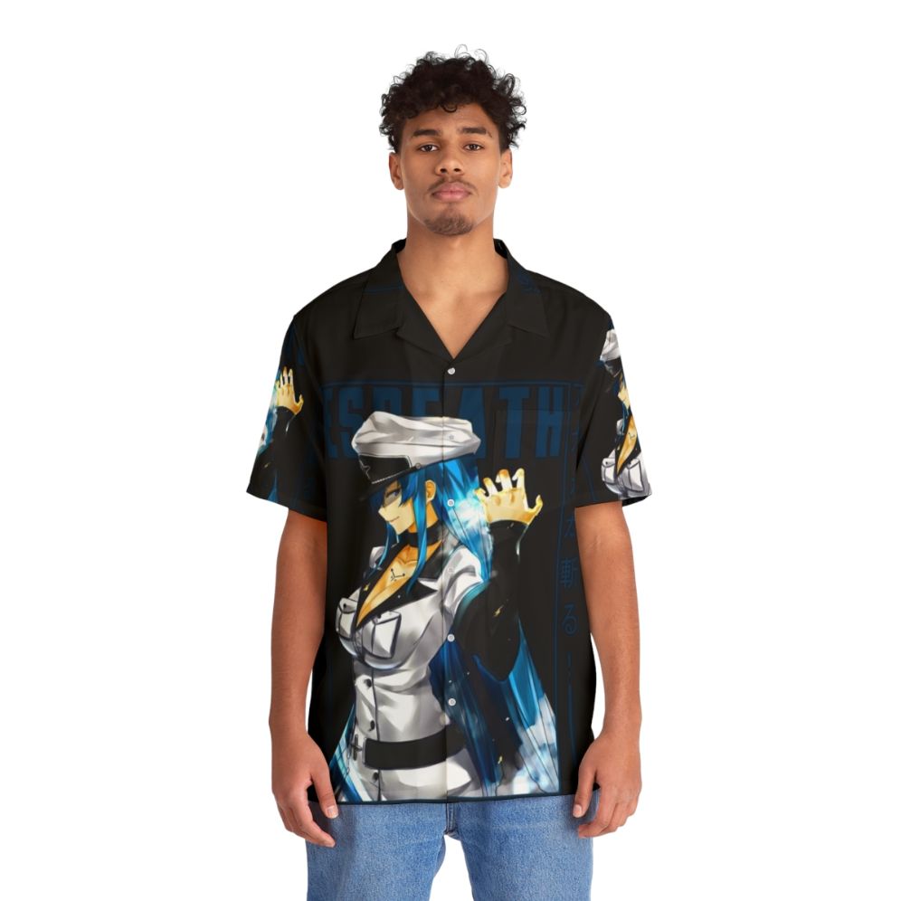 Esdeath Akame Ga Kill Anime Hawaiian Shirt - People Front