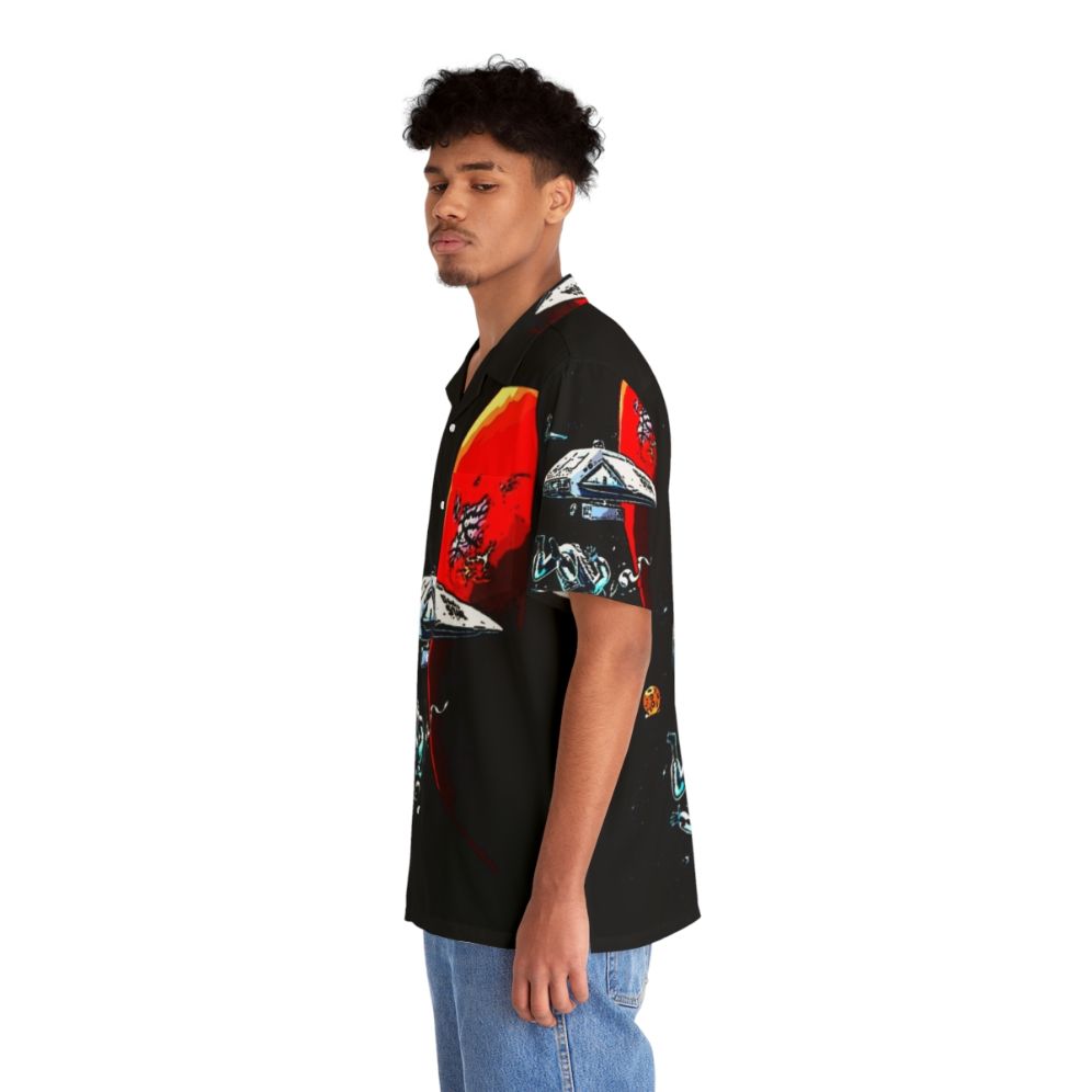 Dark Star Retro Sci-Fi Hawaiian Shirt - People Left