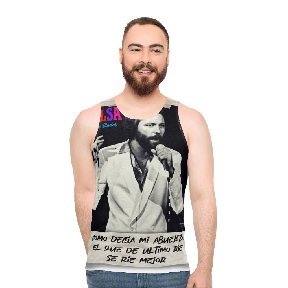 Ruben Blades Decisiones Unisex Salsa Music Tank Top - men