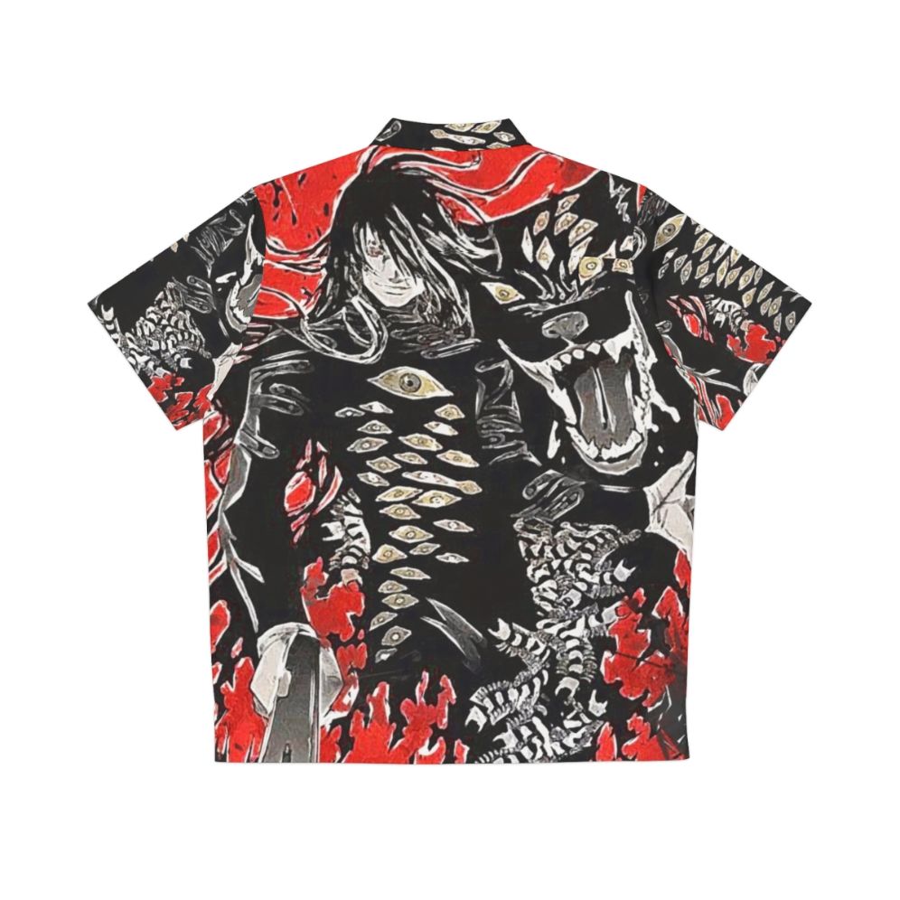 Hellsing Alucard Hawaiian Shirt with Vampire and Bat Motifs - Back