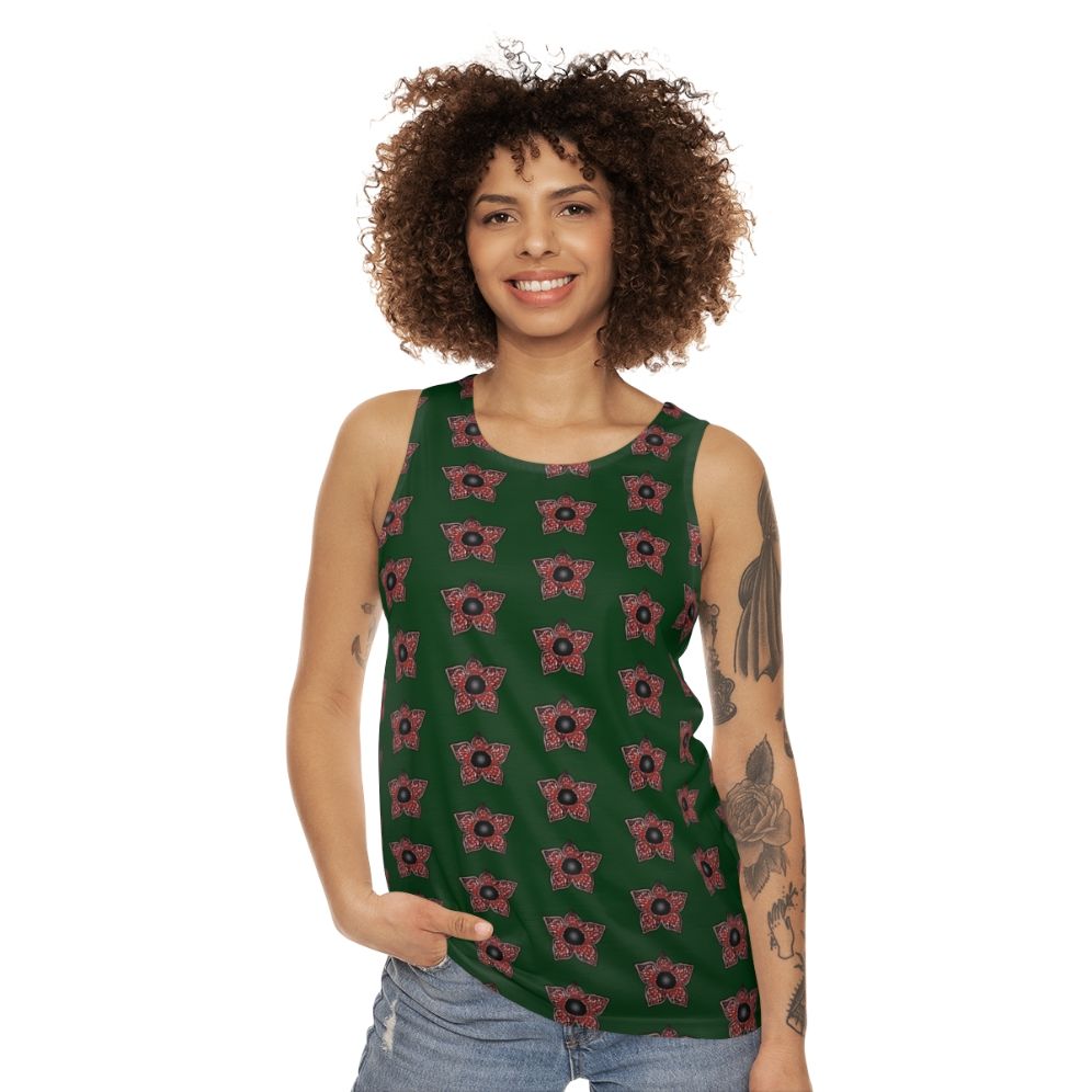 Stranger Things Demogorgon Pattern Unisex Tank Top - women