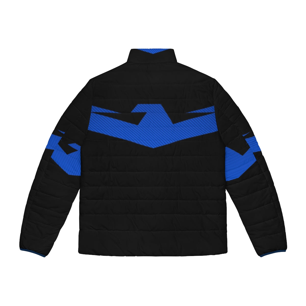 Nightwing Carbon Fiber Puffer Jacket featuring Dick Grayson, DC Comics superhero - Back