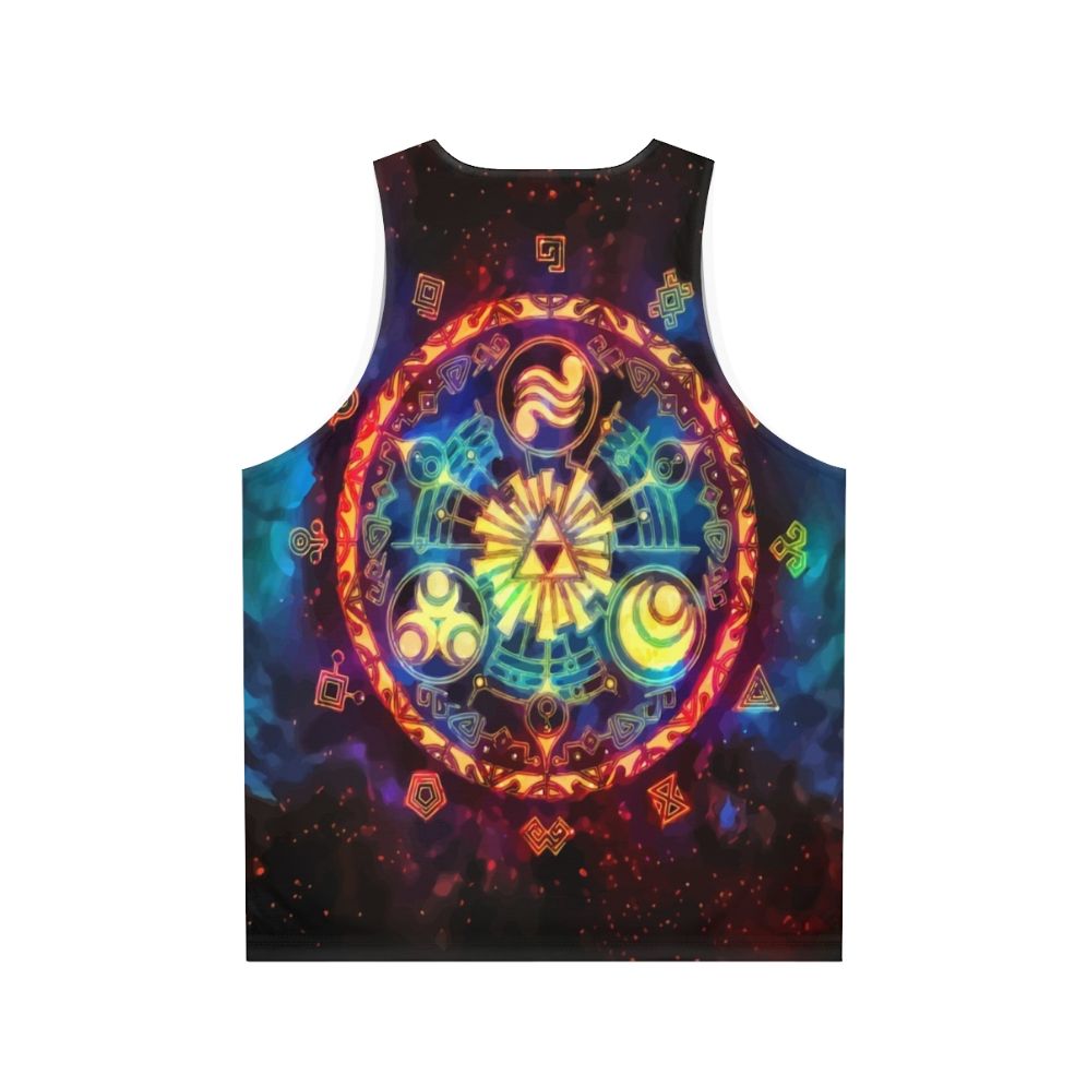 Triforce Space Unisex Tank Top - Back