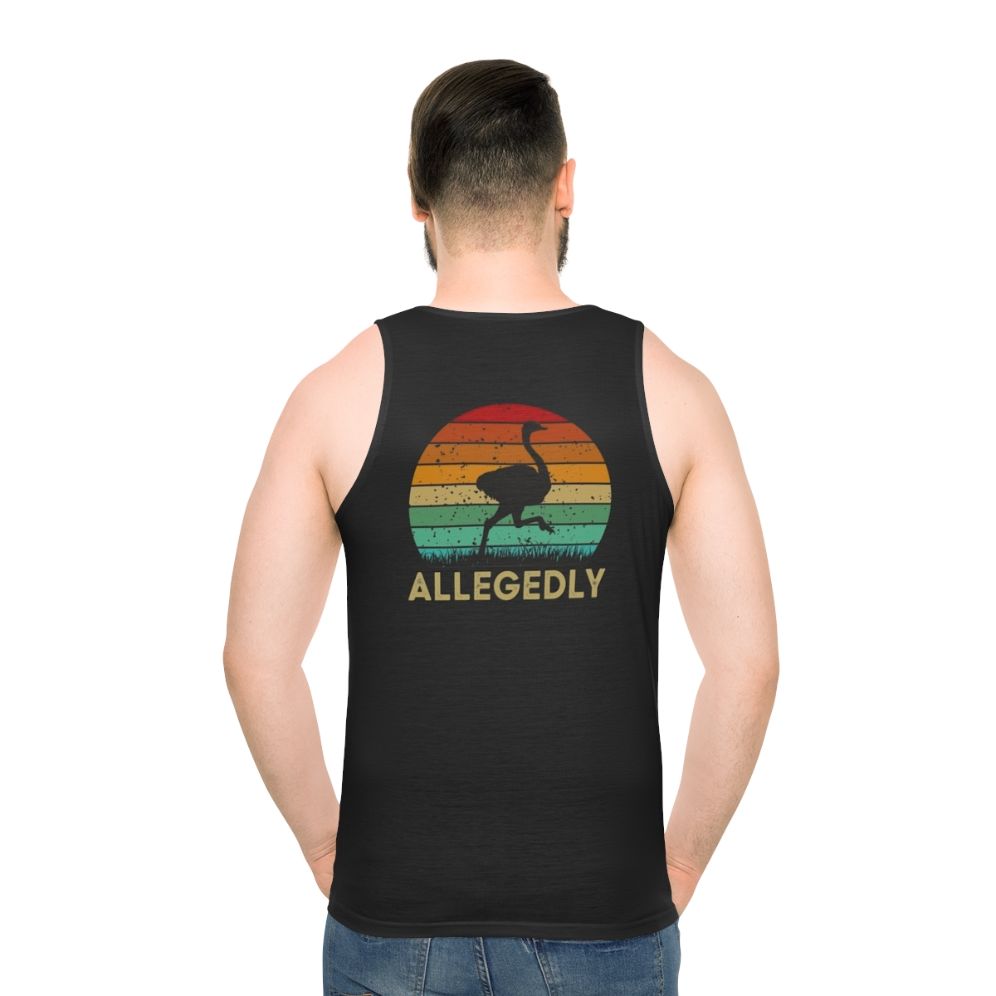 Allegedly Unisex Canadian Flightless Bird Tank Top - men back