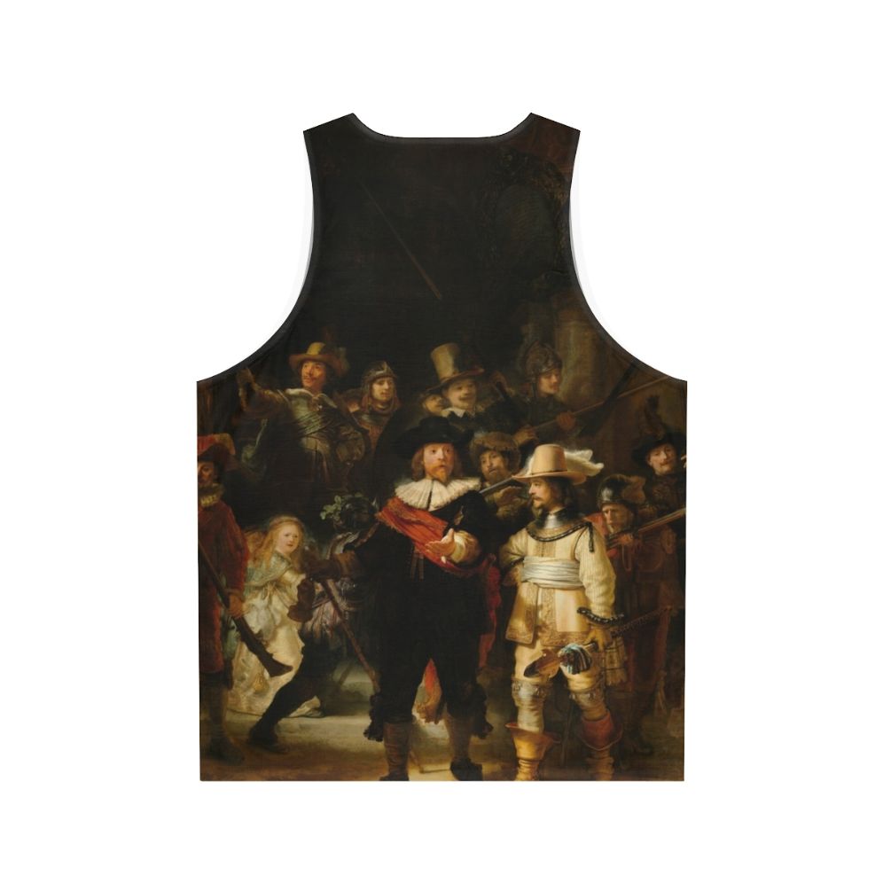 Rembrandt's The Night Watch Nachtwacht Unisex Tank Top - Back