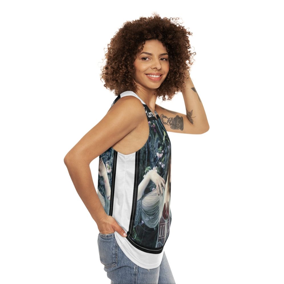 Unisex floral tank top - women side