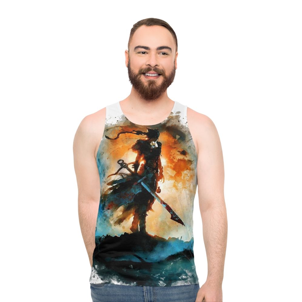 Hellblade: Senua's Sacrifice unisex tank top featuring Norse mythology - men