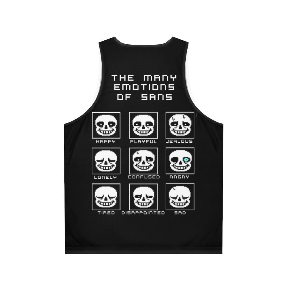 Sans Undertale Gamer Tank Top - Back