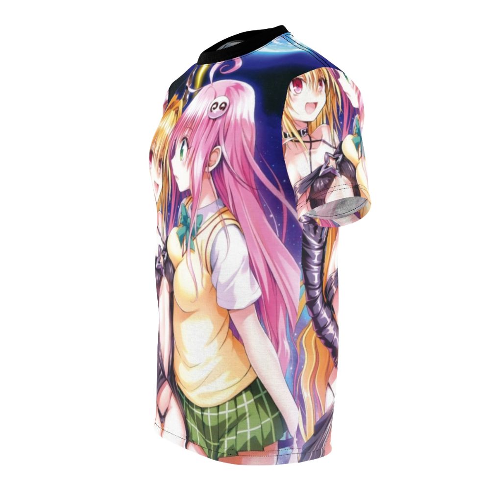 Anime-style t-shirt with Yami, the character from the popular anime series To Love Ru - men left