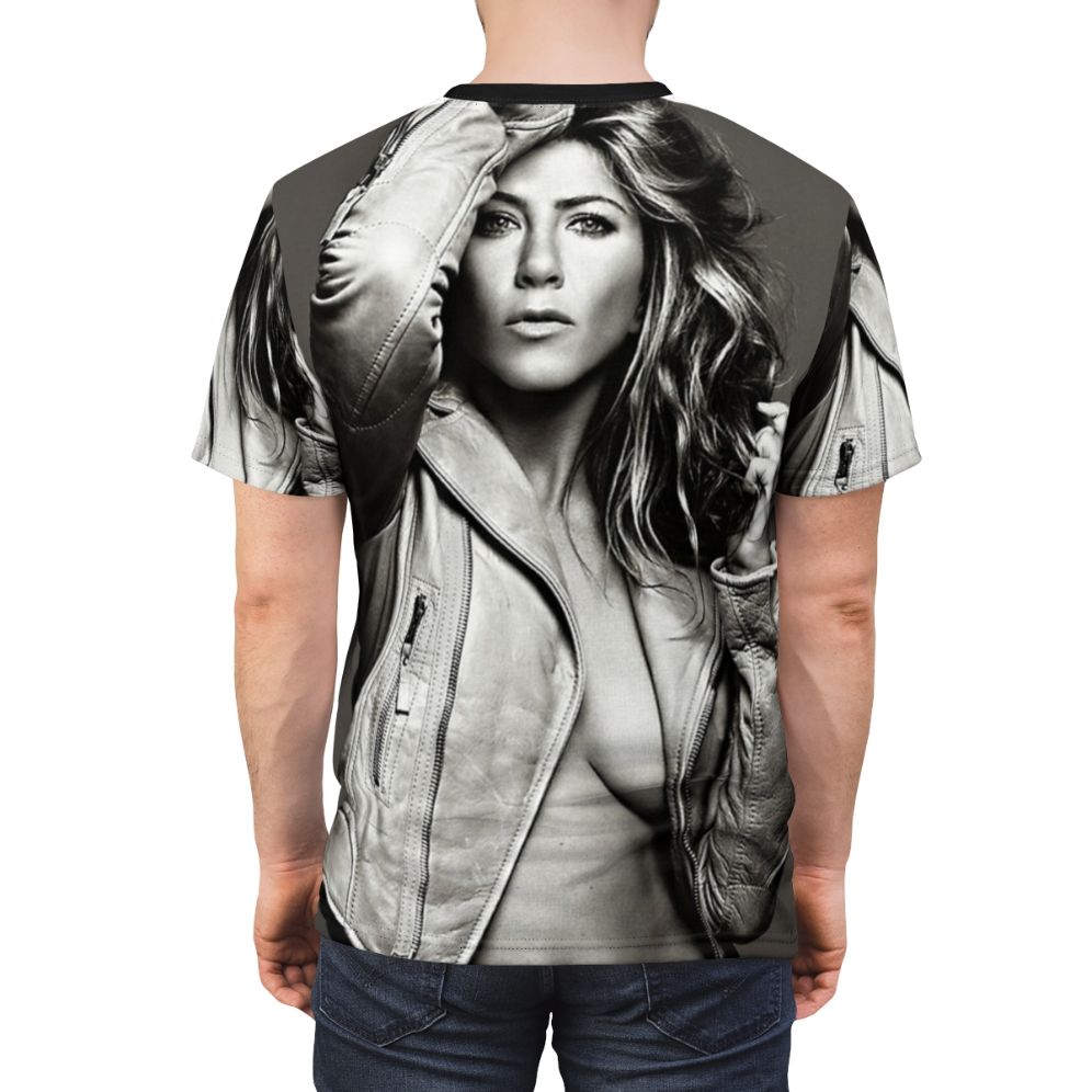 Vintage-style graphic t-shirt featuring Jennifer Aniston as Rachel Green from the popular 90s TV show Friends - men back