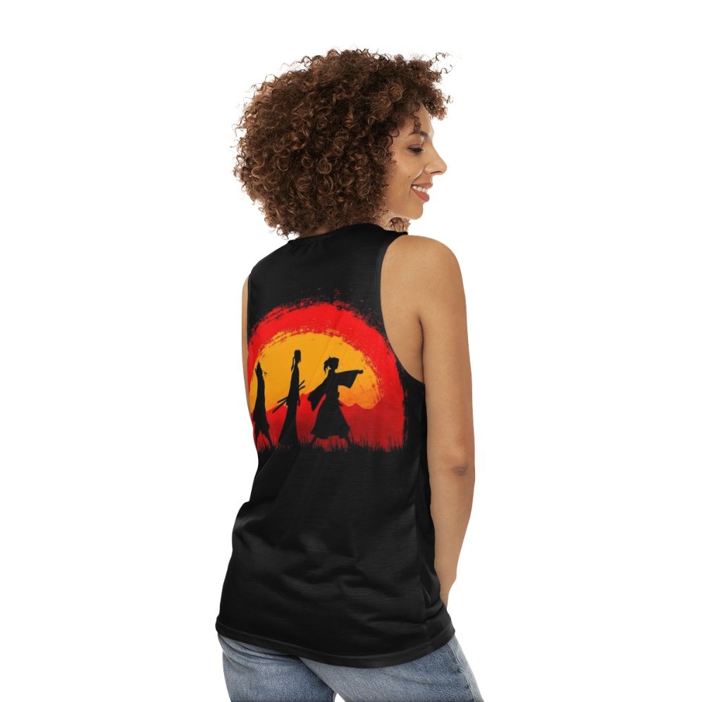 Samurai Champloo Sunset Unisex Tank Top - women back