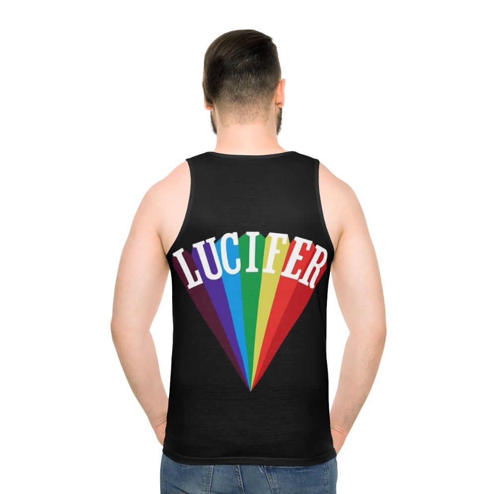 Unisex Lucifer Rising Tank Top - men back