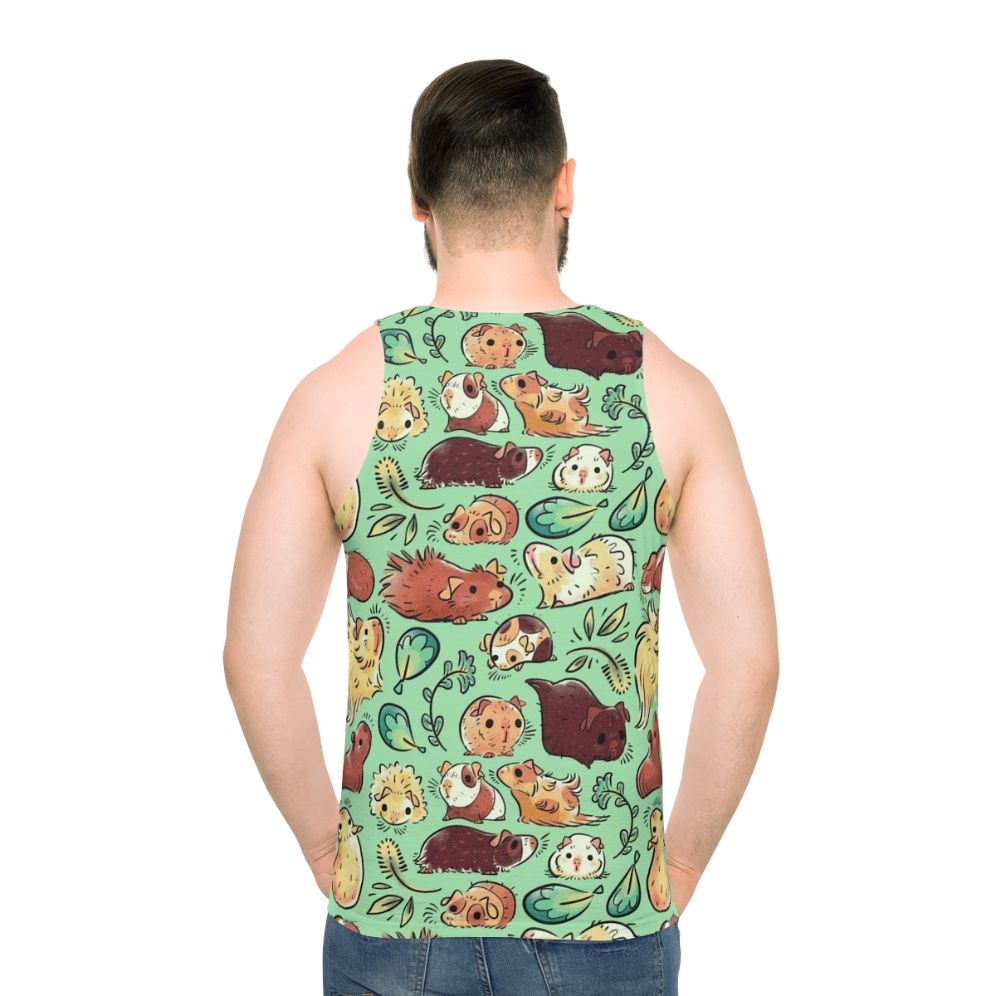 Cute guinea pig pattern tank top - men back