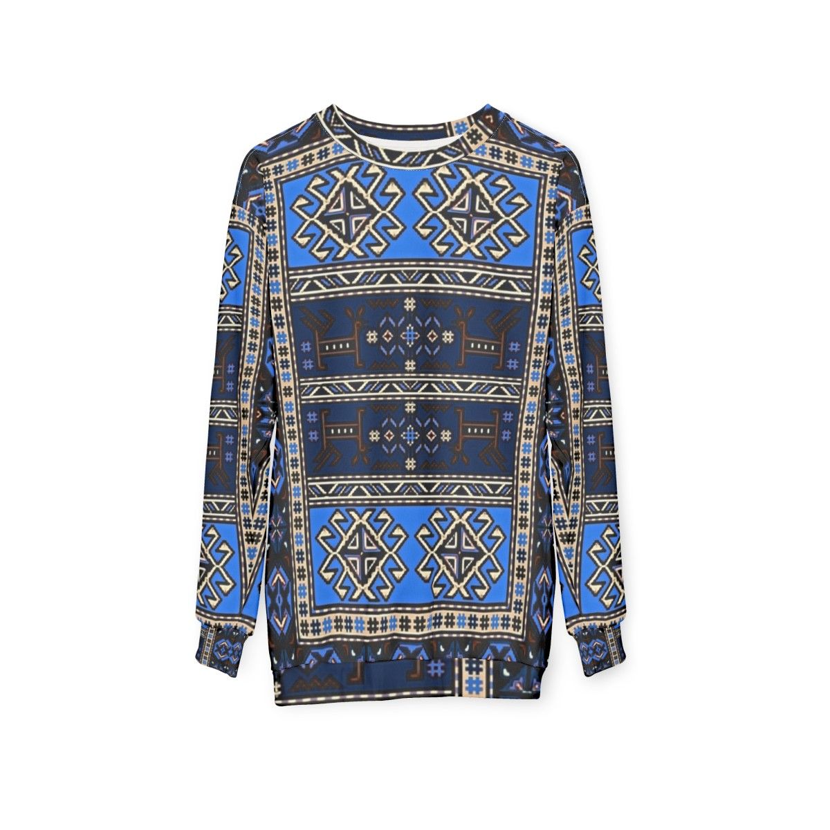 Authentic Armenian art pattern sweatshirt - hanging