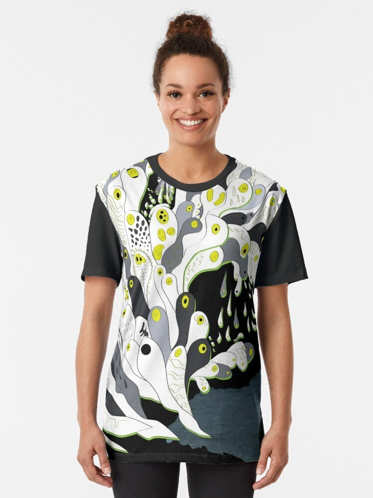 Melt Banana "Fetch" Graphic T-Shirt featuring a Japanese noise band design - Women