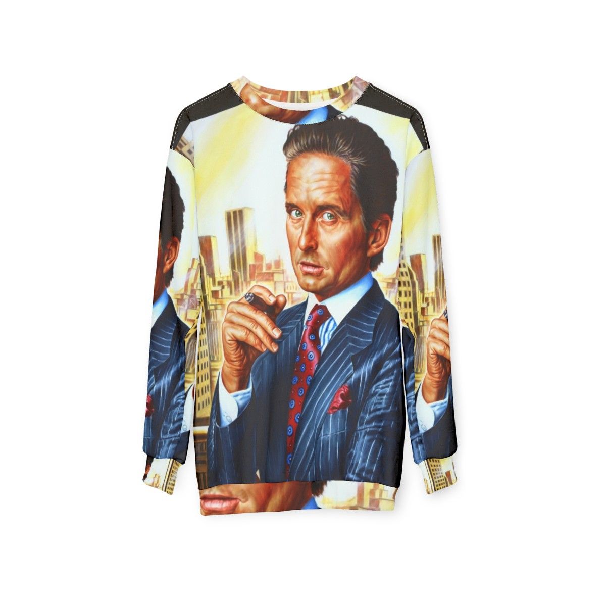 Michael Douglas Classic Movie Portrait Sweatshirt - hanging