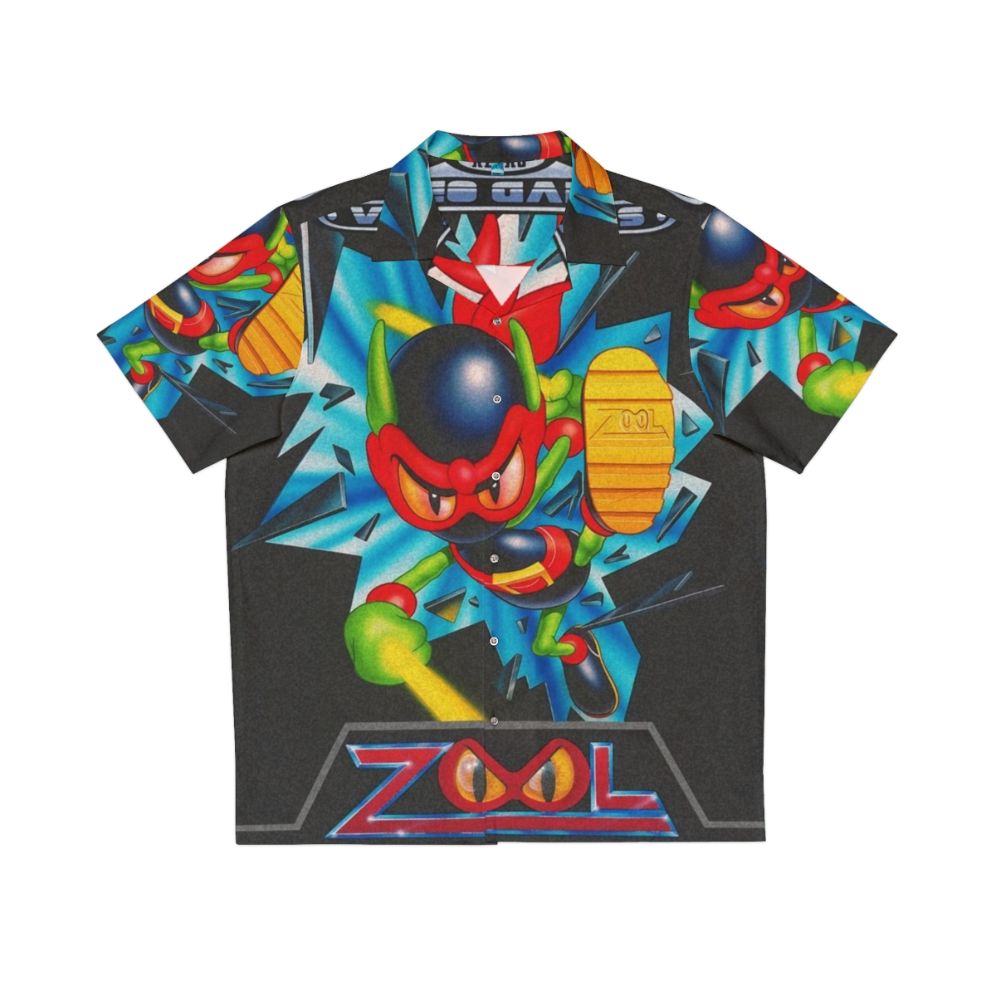 Retro video games Hawaiian shirt featuring the Zool V2 character