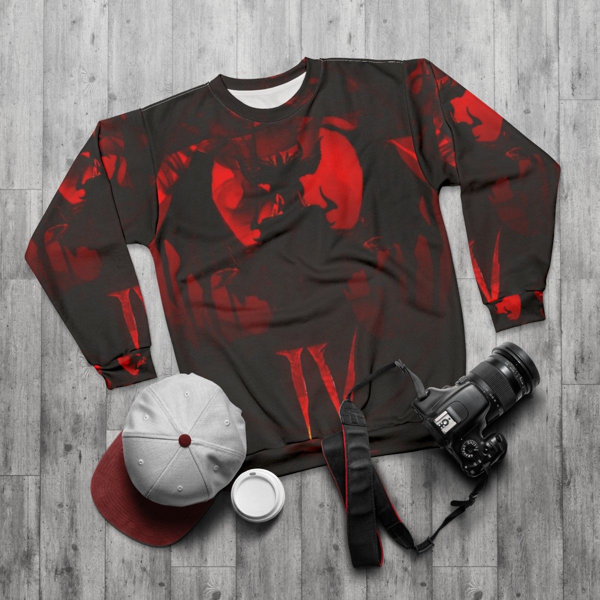 Diablo 4 Lilith Sweatshirt - flat lay