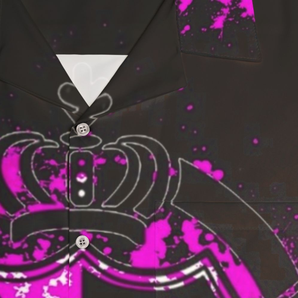 Danganronpa Hopes Peak Academy Hawaiian Shirt with Anime Characters - Detail