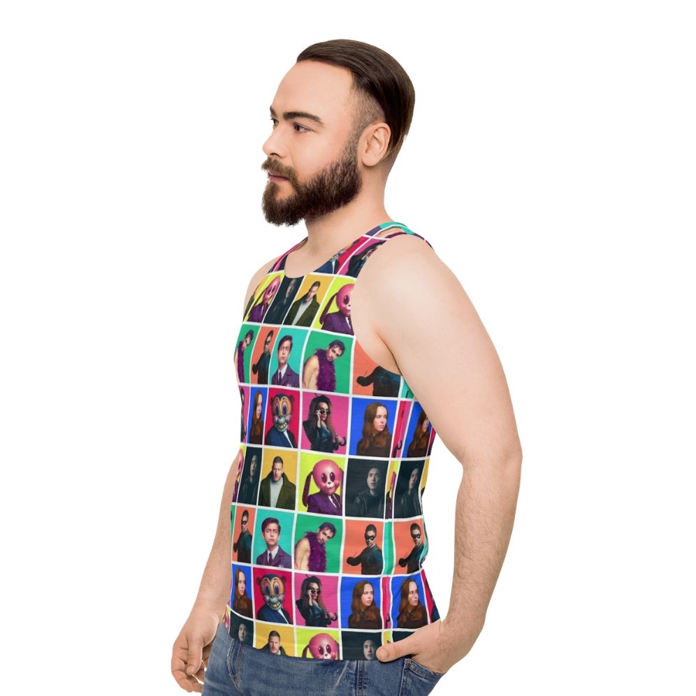 The Umbrella Academy Character Collage Unisex Tank Top - men side