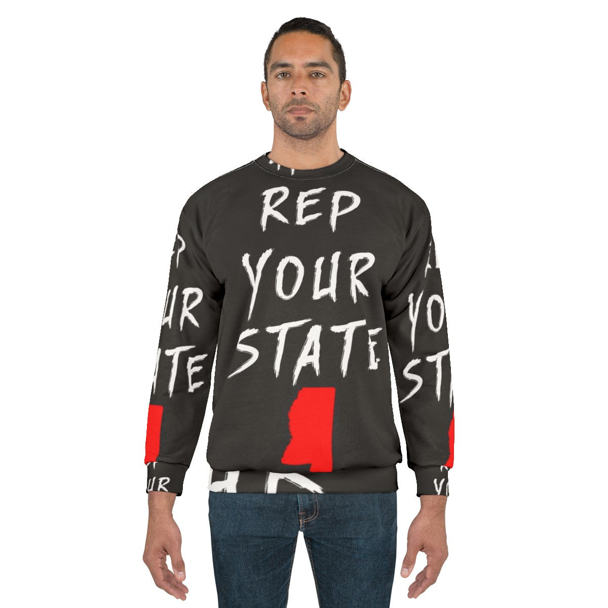 Mississipi state pride graphic sweatshirt - men