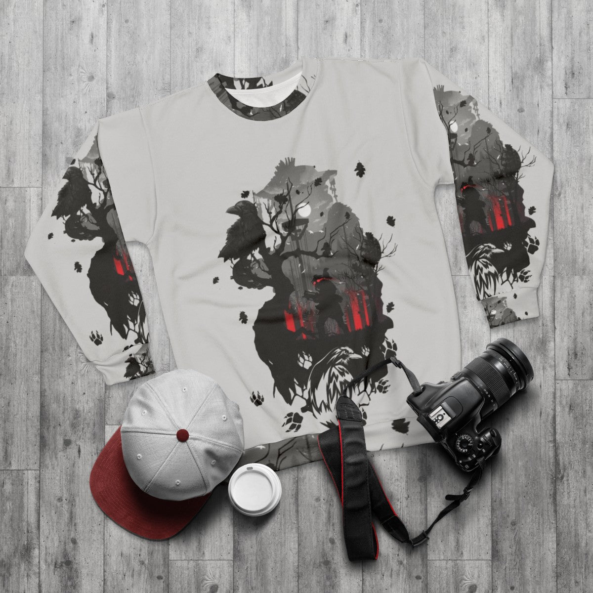 Bloodhound Apex Legends Gaming Sweatshirt - flat lay