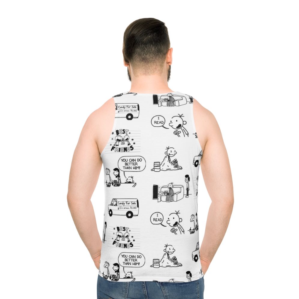 Diary of a Wimpy Kid Unisex Tank Top - men back