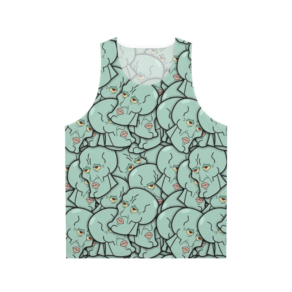 Unisex "Mr. Handsome" Tank Top featuring Spongebob and Squidward characters