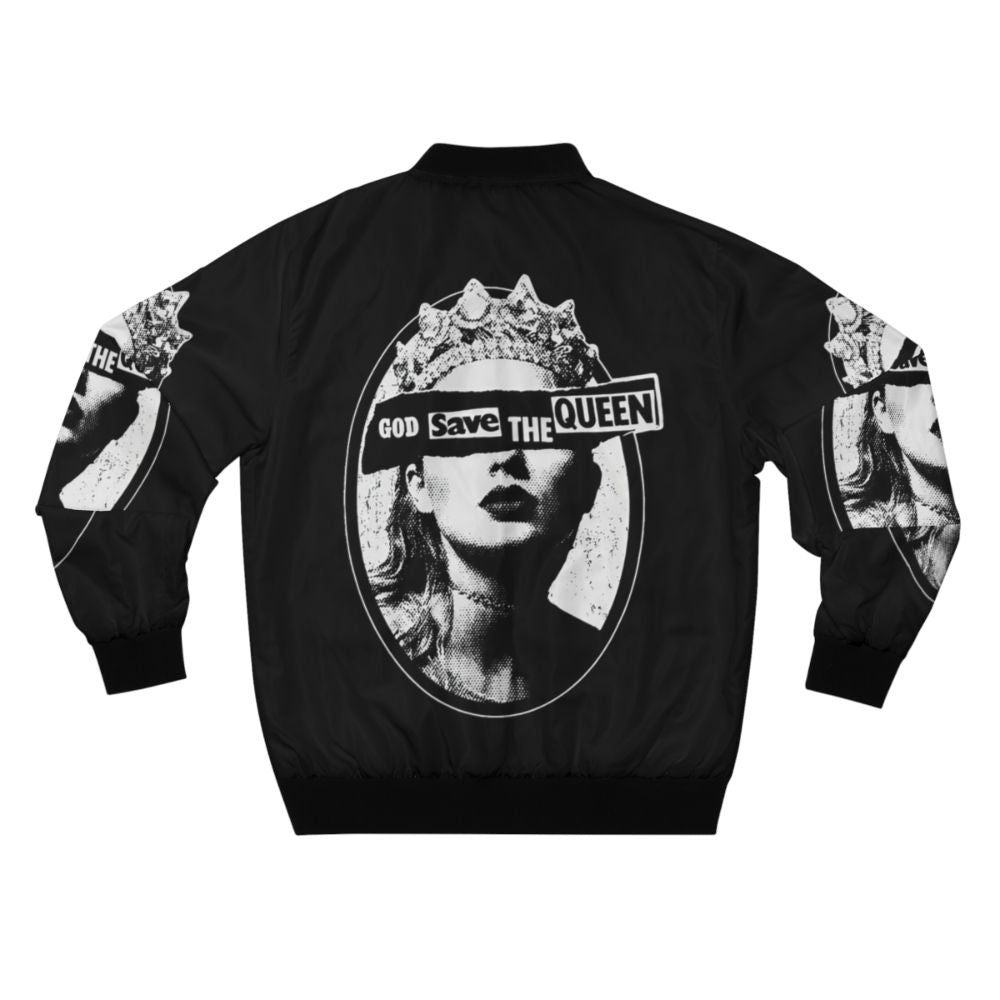 Taylor Swift Eras Tour Bomber Jacket with 1989, Midnights, Folklore, and Evermore Designs - Back