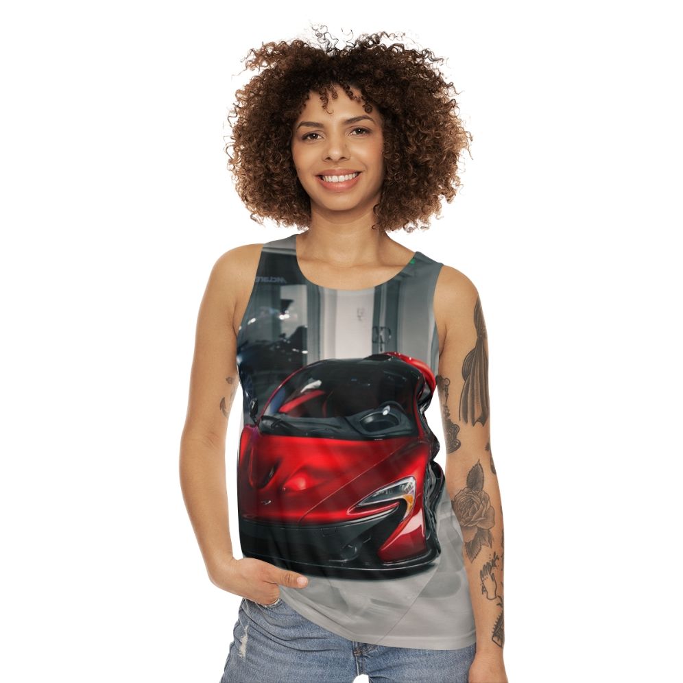 Red Mclaren P1 Unisex Tank Top - women