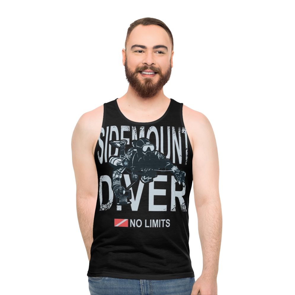 Sidemount diver technical diving unisex tank top - men