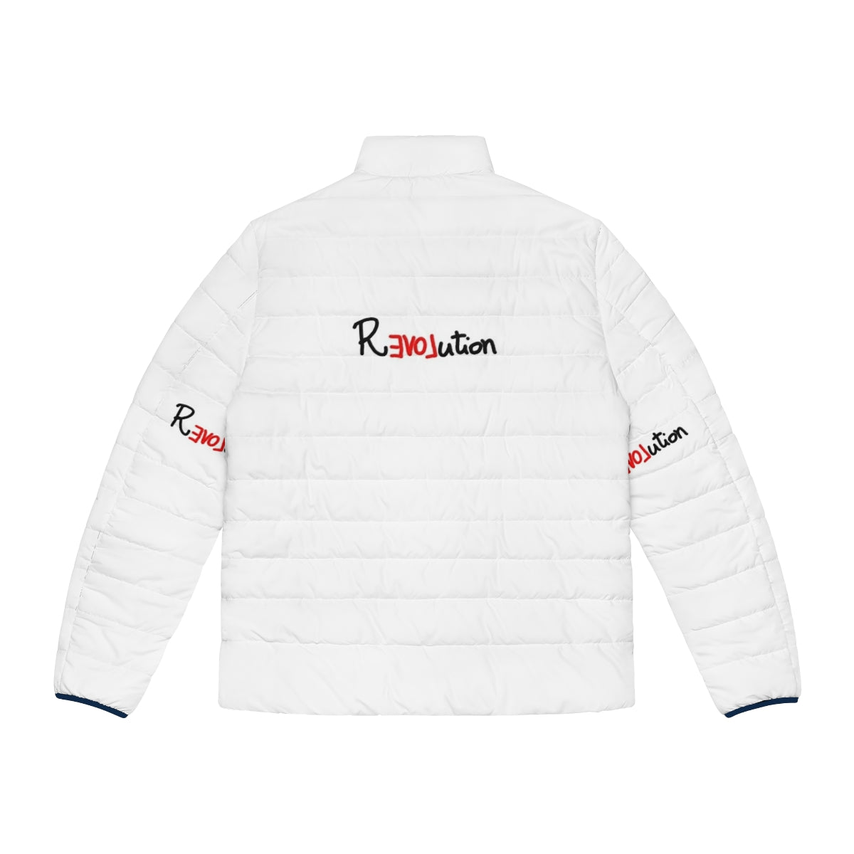 Young Royals inspired revolution puffer jacket featuring fan art design - Back