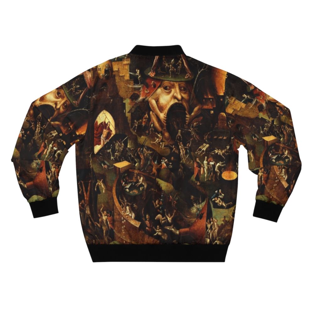 Hieronymus Bosch's "Christ in Limbo" Painting on a Bomber Jacket - Back