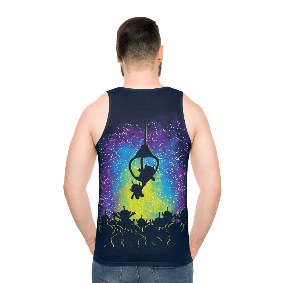 Vintage Alien Master Unisex Tank Top - men back