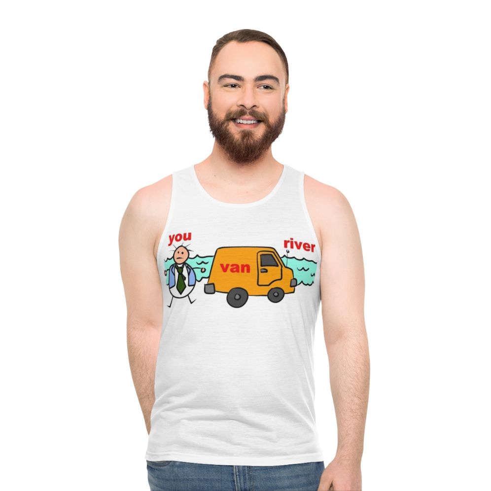 Chris Farley's "Van Down By The River" Unisex Tank Top - men