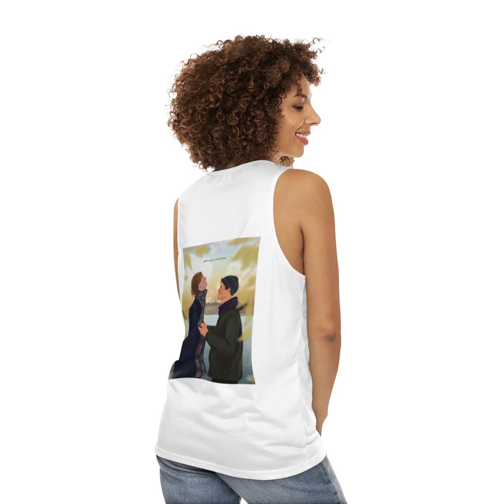 Young Royals Netflix Unisex Tank Top - women back