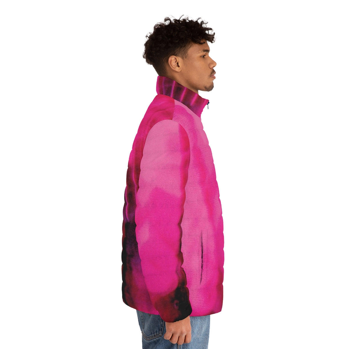 Loveless Puffer Jacket featuring iconic shoegaze inspired design - men side right