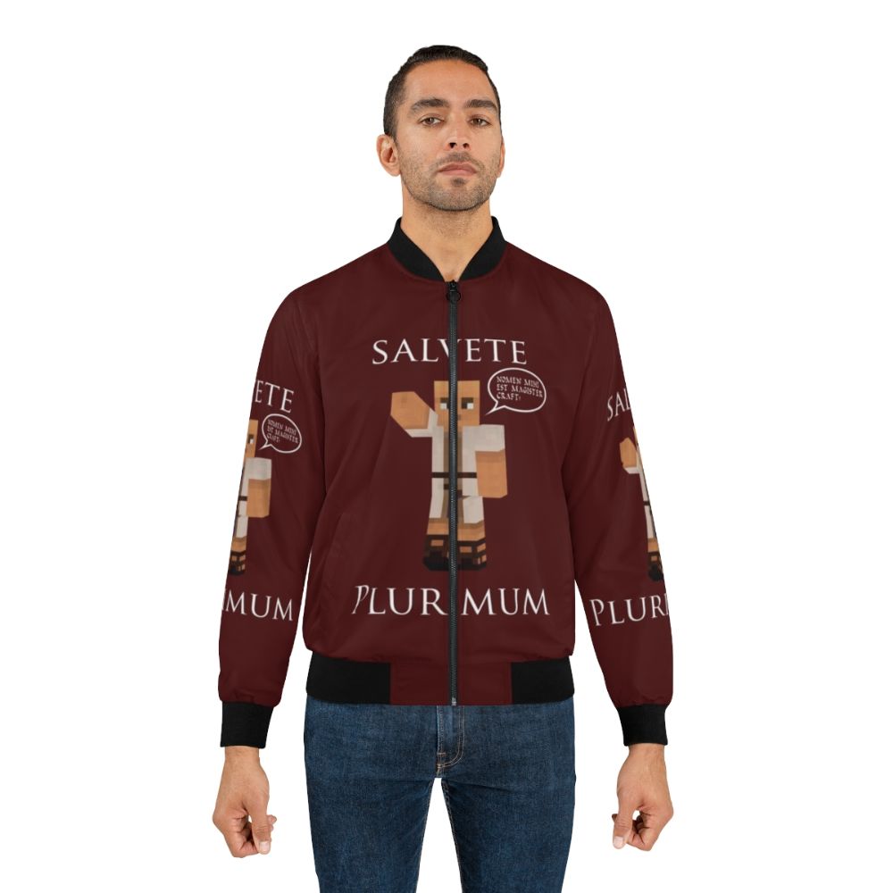 Magister Craft Bomber Jacket with Latin design - Lifestyle