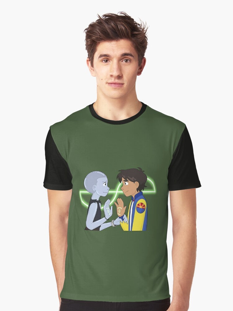 Infinity Train cartoon network graphic t-shirt featuring characters from the show - Men