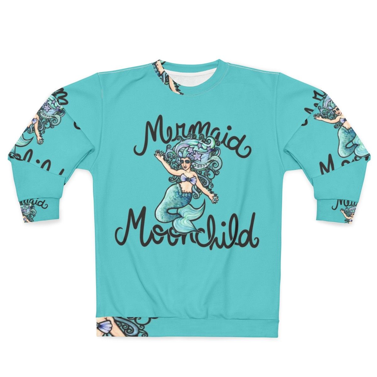 Mermaid Moonchild Sweatshirt - Goddess Belly Dance Apparel