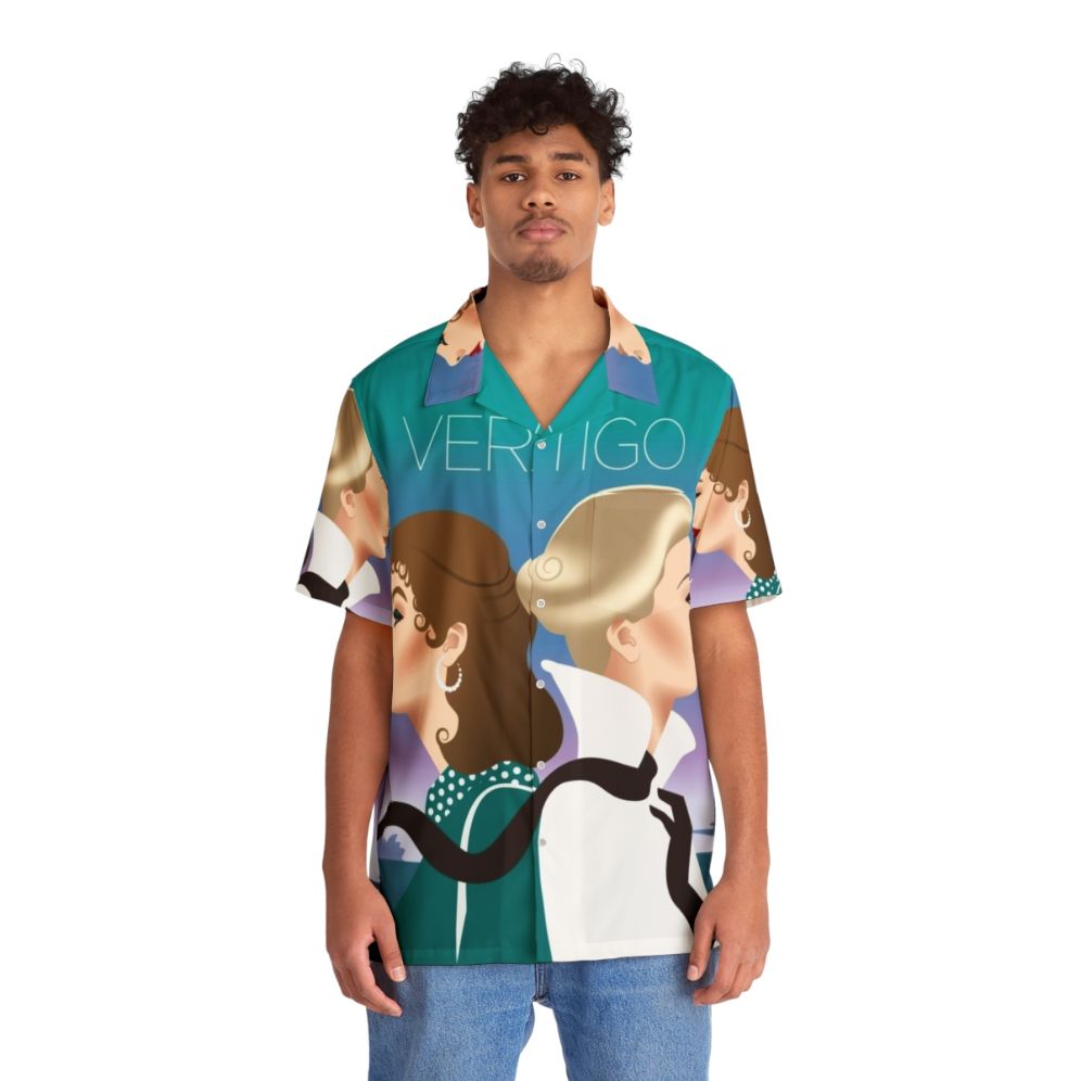 Vertigo Hawaiian Shirt 2 featuring classic Hollywood movie design - People Front