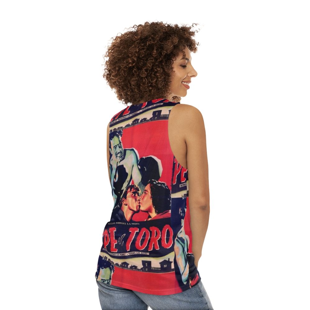 Vintage Mexican Cinema Icons Unisex Tank Top - women back